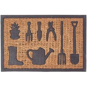 Homescapes Garden Tools Rubber Coir Doormat - Doormat for Garden Homescapes Garden Tools Rubber Coir Doormat - Doormat for Garden