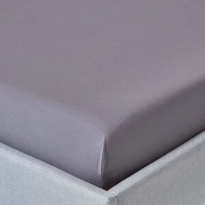 Homescapes Egyptian Cotton Fitted Sheet - Double - Dark Grey - 12 inch - 200 Thread Count Homescapes Egyptian Cotton Fitted Sheet - Double - Dark Grey - 12 inch - 200 Thread Count
