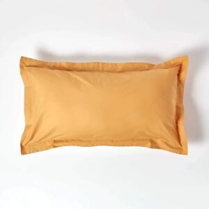 Homescapes King Mustard Egyptian Cotton Oxford Pillowcase - 200 TC Homescapes King Mustard Egyptian Cotton Oxford Pillowcase - 200 TC