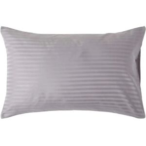 Homescapes Egyptian Cotton Satin Stripe Pillowcase - 48x74cm - Grey - Pillowcase Homescapes Egyptian Cotton Satin Stripe Pillowcase - 48x74cm - Grey - Pillowcase
