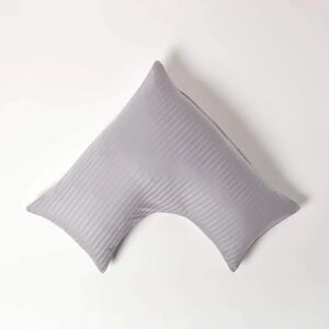 Homescapes Egyptian Cotton Super Soft V Shaped Pillowcase - Grey - Unisex Homescapes Egyptian Cotton Super Soft V Shaped Pillowcase - Grey - Unisex