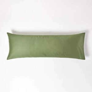 Homescapes Organic Cotton Green Pillowcase - Housewife 400 TC Homescapes Organic Cotton Green Pillowcase - Housewife 400 TC