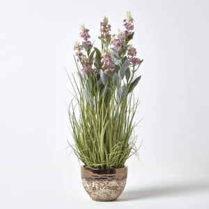 Homescapes Pink Artificial Lavender Plant - 66 cm Indoor Decor Homescapes Pink Artificial Lavender Plant - 66 cm Indoor Decor