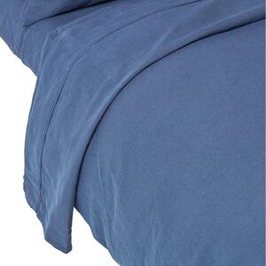 Homescapes Navy Blue Linen Flat Sheet - Flat Sheet Homescapes Navy Blue Linen Flat Sheet - Flat Sheet