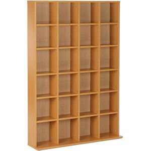 HOMCOM Storage Tower - Adjustable Shelves - Wooden Media Rack HOMCOM Storage Tower - Adjustable Shelves - Wooden Media Rack