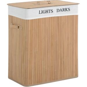 HOMCOM Large 100L Wooden Laundry Basket - Laundry Storage HOMCOM Large 100L Wooden Laundry Basket - Laundry Storage