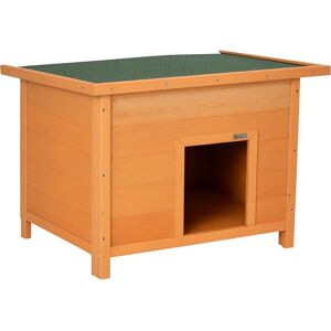 PawHut 82cm Wooden Dog Kennel House Garden Shelter Backyard Waterproof - Dog Kennel PawHut 82cm Wooden Dog Kennel House Garden Shelter Backyard Waterproof - Dog Kennel
