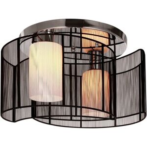 HOMCOM Modern Crystal Ceiling Light - Flush Mount - White - Ceiling Light HOMCOM Modern Crystal Ceiling Light - Flush Mount - White - Ceiling Light