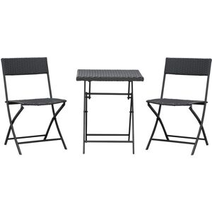 Outsunny 3PC Bistro Set - Rattan Garden Furniture Outsunny 3PC Bistro Set - Rattan Garden Furniture
