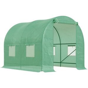 Outsunny Greenhouse 2.5x2x2m with Roll-Up Door Windows Outsunny Greenhouse 2.5x2x2m with Roll-Up Door Windows