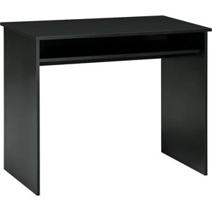 HOMCOM Black Computer Desk with Storage - Writing Workstation 90x50cm HOMCOM Black Computer Desk with Storage - Writing Workstation 90x50cm