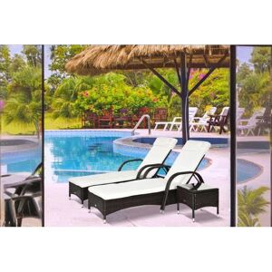 Outsunny Sun Loungers Set with Cushions - Garden & Outdoor Outsunny Sun Loungers Set with Cushions - Garden & Outdoor