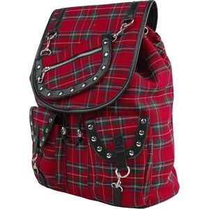 Banned Alternative Rød Tartan Ransel - Ransel - Kvinne - 90% Polyester, 10% Polyuretan Banned Alternative Rød Tartan Ransel - Ransel - Kvinne - 90% Polyester, 10% Polyuretan