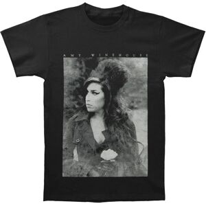 T-shirt noir à portrait de fleurs Amy Winehouse - Small - Rock Off T-shirt noir à portrait de fleurs Amy Winehouse - Small - Rock Off