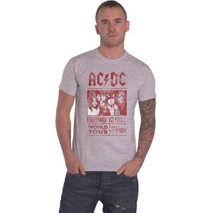 AC/DC Grey T-shirt - Highway to Hell World Tour 1979/1980 Rock AC/DC Grey T-shirt - Highway to Hell World Tour 1979/1980 Rock