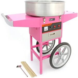 KuKoo Pink Candy Floss Machine & Cart - Large Stainless Steel Bowl KuKoo Pink Candy Floss Machine & Cart - Large Stainless Steel Bowl
