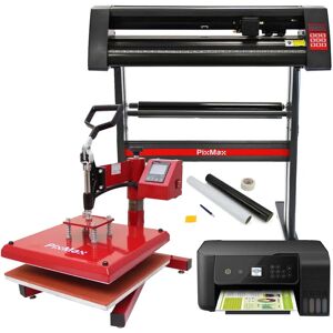 PixMax 38cm Swing Heat Press, Vinyl Cutter, Printer, Weeding Pack PixMax 38cm Swing Heat Press, Vinyl Cutter, Printer, Weeding Pack