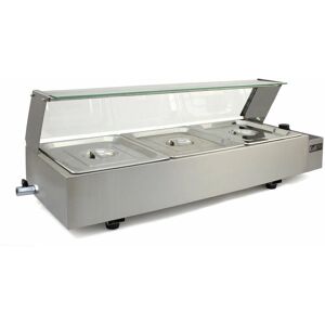 KuKoo 3 Pojemników Podwieszanych Bain Marie - Srebrny - Bain Marie KuKoo 3 Pojemników Podwieszanych Bain Marie - Srebrny - Bain Marie