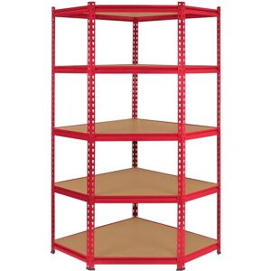 Monster Z-Rax Red Corner Shelf - Heavy Duty Storage Unit Monster Z-Rax Red Corner Shelf - Heavy Duty Storage Unit