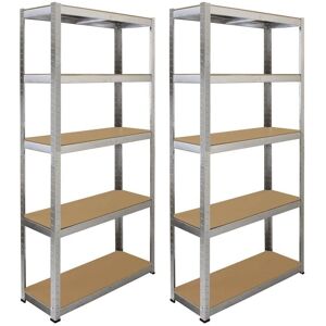 Monster Galwix Heavy Duty Steel Shelving - 5 Tier Garage Storage Monster Galwix Heavy Duty Steel Shelving - 5 Tier Garage Storage