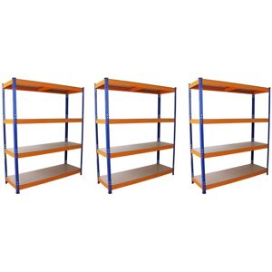 Monster Metal Shelving 3 x S-Rax Heavy Duty Racking 4Tier - Metal Shelving Monster Metal Shelving 3 x S-Rax Heavy Duty Racking 4Tier - Metal Shelving