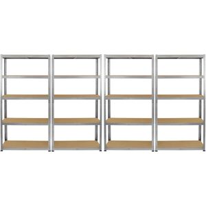 Monster Galwix Heavy Duty Steel Shelving - 5 Tier Storage Monster Galwix Heavy Duty Steel Shelving - 5 Tier Storage