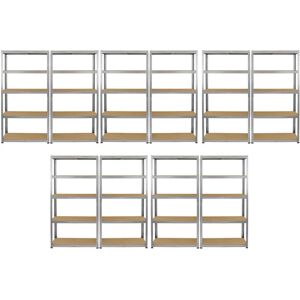 Monster Galwix Steel Shelving - 5 Tier Heavy Duty Storage Monster Galwix Steel Shelving - 5 Tier Heavy Duty Storage