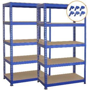 Monster Brand T-RAX Blue Storage Shelving Unit - 5 Tier, 75x150x30cm Monster Brand T-RAX Blue Storage Shelving Unit - 5 Tier, 75x150x30cm