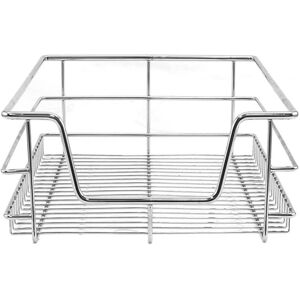 KuKoo Kitchen Pull Out Storage Baskets - Silver - 400mm Wide KuKoo Kitchen Pull Out Storage Baskets - Silver - 400mm Wide