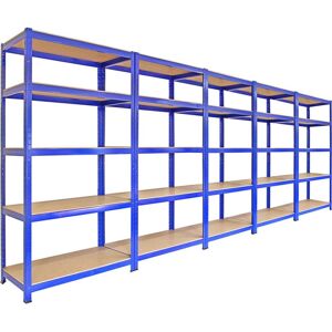 Monster Racking - 5 Shelving Units - Blue - Storage Racks Monster Racking - 5 Shelving Units - Blue - Storage Racks