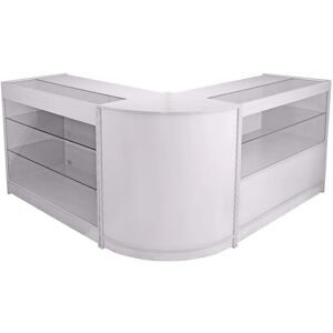 MonsterShop Pegasus Brilliant White Shop Counter & Retail Display Set - Shop Counters & Shelves MonsterShop Pegasus Brilliant White Shop Counter & Retail Display Set - Shop Counters & Shelves