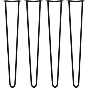 Skiski Hairpin Legs - 28 inch - Black - Modern Furniture DIY Skiski Hairpin Legs - 28 inch - Black - Modern Furniture DIY