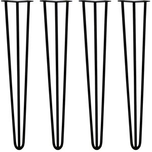 SKISKI Hairpin Legs - 28" Black - Modern Furniture Support SKISKI Hairpin Legs - 28" Black - Modern Furniture Support