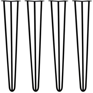 SKISKI Hairpin Legs - 28" Black - Modern Furniture Support SKISKI Hairpin Legs - 28" Black - Modern Furniture Support