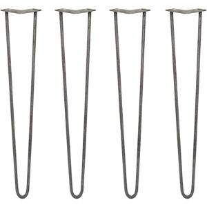 SKISKI 28" Hairpin Legs - 2 Prong - Raw Steel SKISKI 28" Hairpin Legs - 2 Prong - Raw Steel