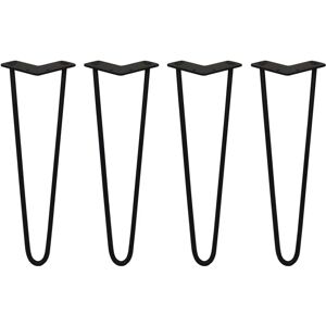 SKISKI Hairpin Legs - 16" Black - Heavy Duty Furniture Support SKISKI Hairpin Legs - 16" Black - Heavy Duty Furniture Support