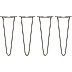 SKISKI Hairpin Legs - 14" Raw Steel - 2 Prong - 250kg SKISKI Hairpin Legs - 14" Raw Steel - 2 Prong - 250kg