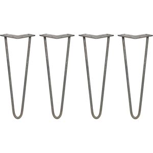 SKISKI Hairpin Legs - 14" Raw Steel - 2 Prong - 250kg SKISKI Hairpin Legs - 14" Raw Steel - 2 Prong - 250kg