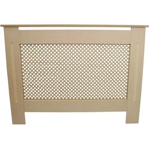 MonsterShop Radiator Cover MDF Unfinished 1115mm Light Brown - Radiator Cover MonsterShop Radiator Cover MDF Unfinished 1115mm Light Brown - Radiator Cover