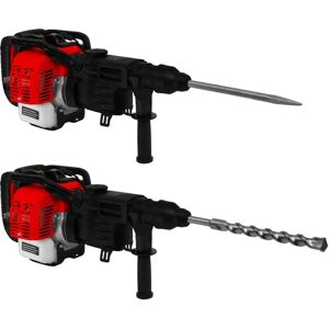 T-Mech Petrol Impact Hammer Drill Cordless 0.9KW Rotary Breaker Chisel & Bit - Hammer Drill T-Mech Petrol Impact Hammer Drill Cordless 0.9KW Rotary Breaker Chisel & Bit - Hammer Drill