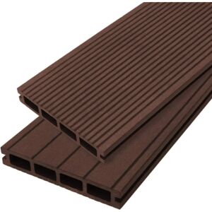 Jardí Conker Brown Composite Decking - 6 SQM, Reversible, UV-Protected Jardí Conker Brown Composite Decking - 6 SQM, Reversible, UV-Protected