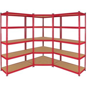Monster Cable Storage Shelves - Red - 90cm x 45cm x 183cm Monster Cable Storage Shelves - Red - 90cm x 45cm x 183cm