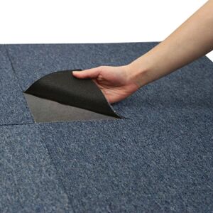 MonsterShop Blue Carpet Tiles - 10m2 Heavy Duty Flooring MonsterShop Blue Carpet Tiles - 10m2 Heavy Duty Flooring