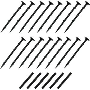 MonsterShop Flexible Lawn Edging - 1.2m - Black - Garden Type MonsterShop Flexible Lawn Edging - 1.2m - Black - Garden Type