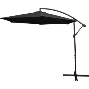 Parasole Suspendu MonsterShop Noir - 3m Jardin Extérieur - Publicité Parasole Suspendu MonsterShop Noir - 3m Jardin Extérieur - Publicité