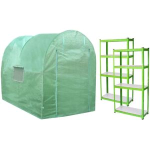 MonsterShop Polytunnel Greenhouse Walk In Galvanised Garden Racking Grow Tent - Polytunnel Greenhouse MonsterShop Polytunnel Greenhouse Walk In Galvanised Garden Racking Grow Tent - Polytunnel Greenhouse