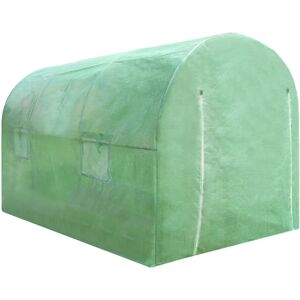 MonsterShop Greenhouse Polytunnel with Racking 4 x 2m MonsterShop Greenhouse Polytunnel with Racking 4 x 2m