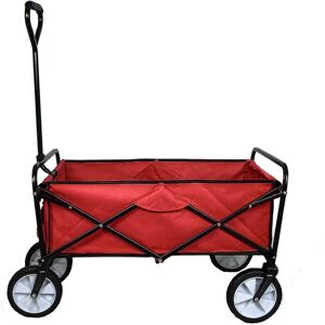 MonsterShop Red Foldable Garden Cart - Garden Type MonsterShop Red Foldable Garden Cart - Garden Type