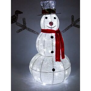 MonsterShop Snowman Light Up Christmas Decoration - IP44 - 89cm MonsterShop Snowman Light Up Christmas Decoration - IP44 - 89cm