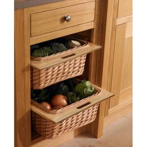 KuKoo Model 600mm Pull Out Wicker Basket - Kitchen Storage KuKoo Model 600mm Pull Out Wicker Basket - Kitchen Storage